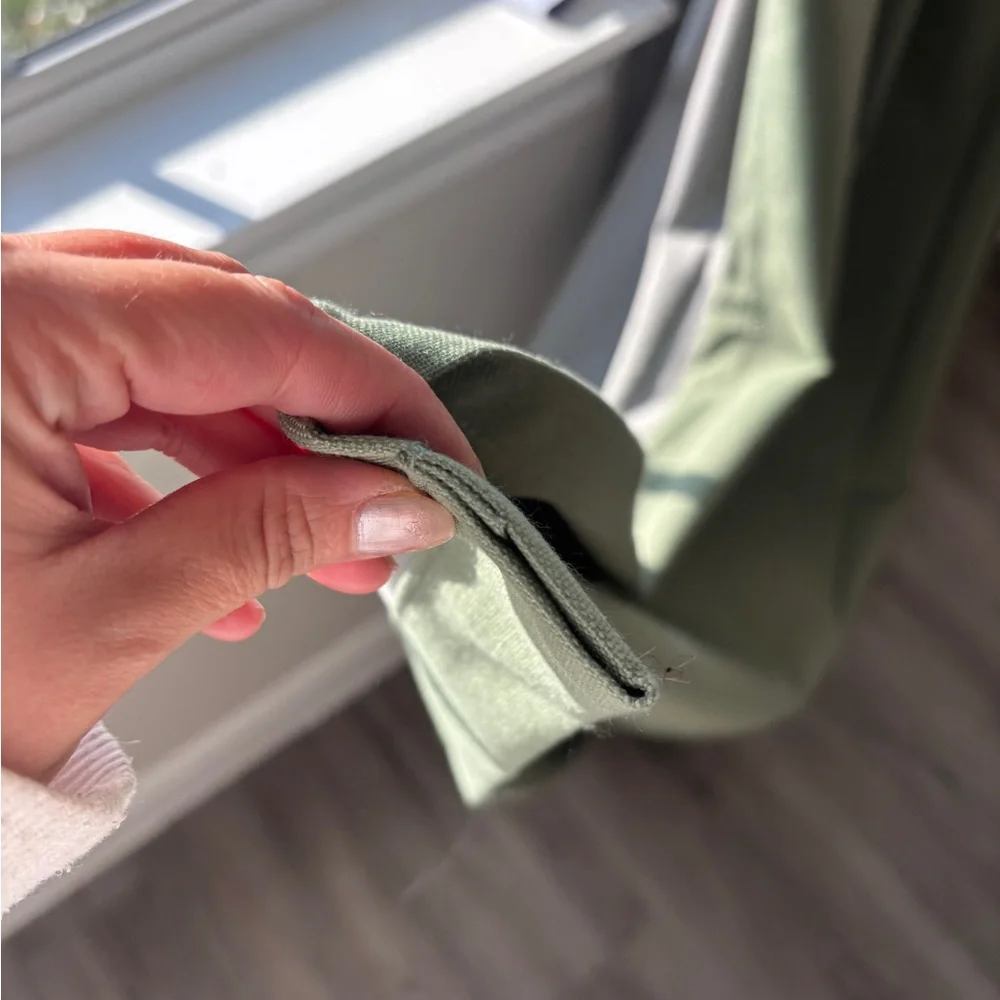52” x 120” Solid Olive Green 100% Blackout Curtains
